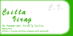 csilla virag business card